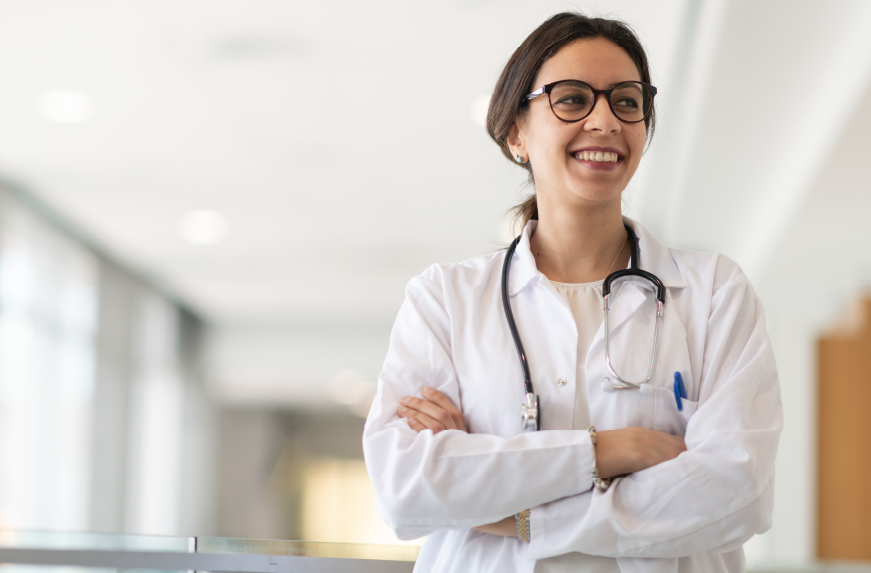 picture of a smiling ob gyn