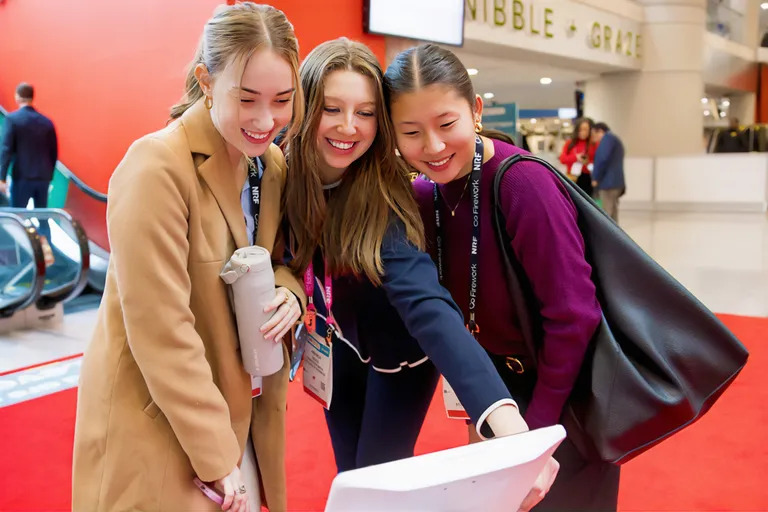 Attendees networking at NRF - Retail's Big Show