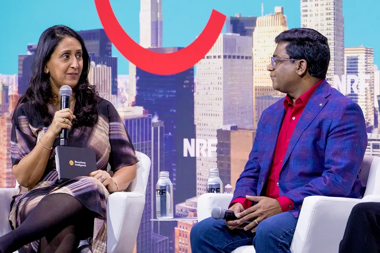 Featured speakers on stage at NRF - Retail's Big Show