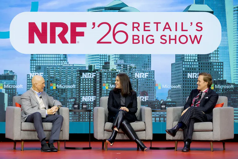 On stage at NRF - Retail's Big Show