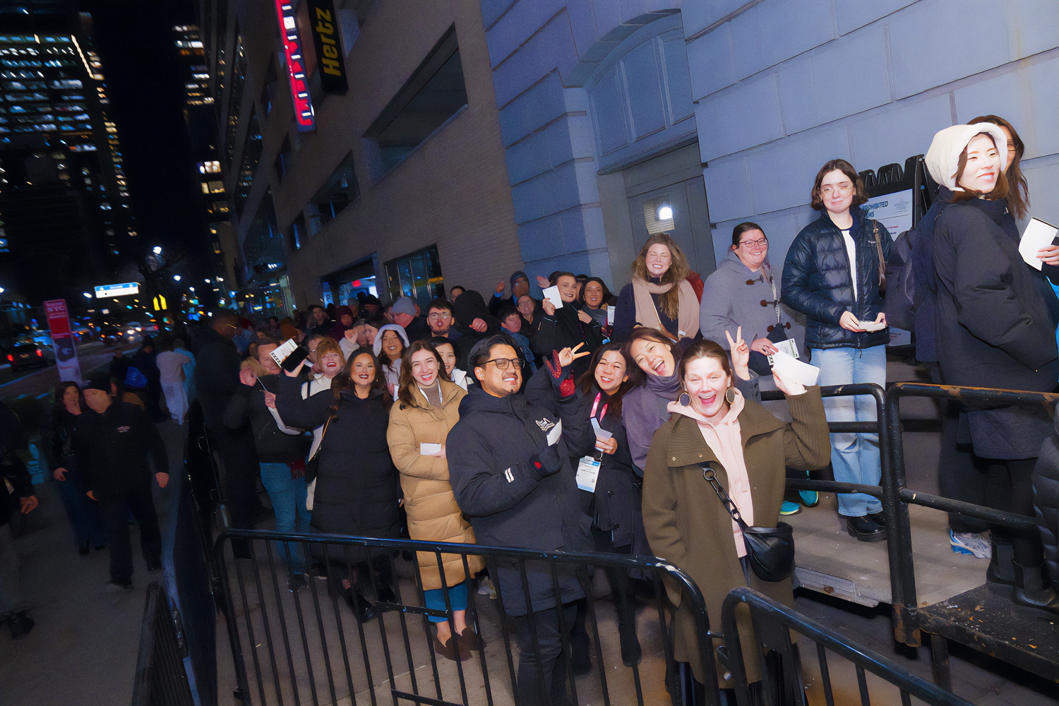 Waiting in line to see Joe Jonas at Retail's Big Concert