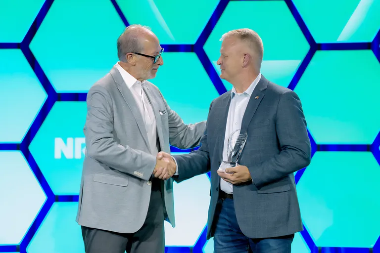 On stage at NRF PROTECT