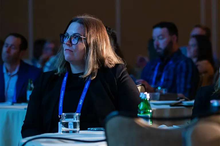 Attendee enjoying a session at NRF Nexus