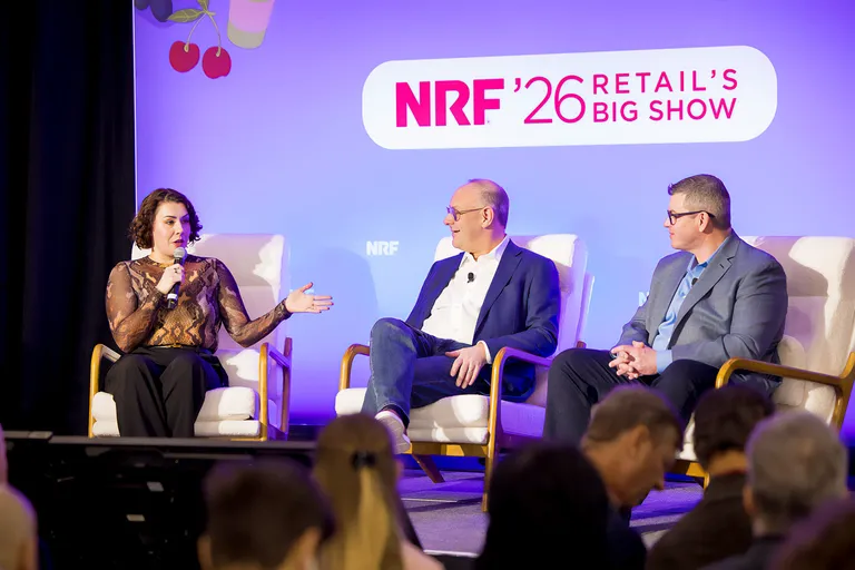 On stage at NRF - Retail's Big Show
