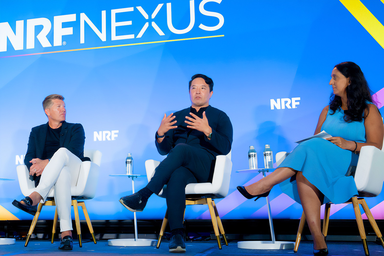 Speaker panel on stage at NRF Nexus