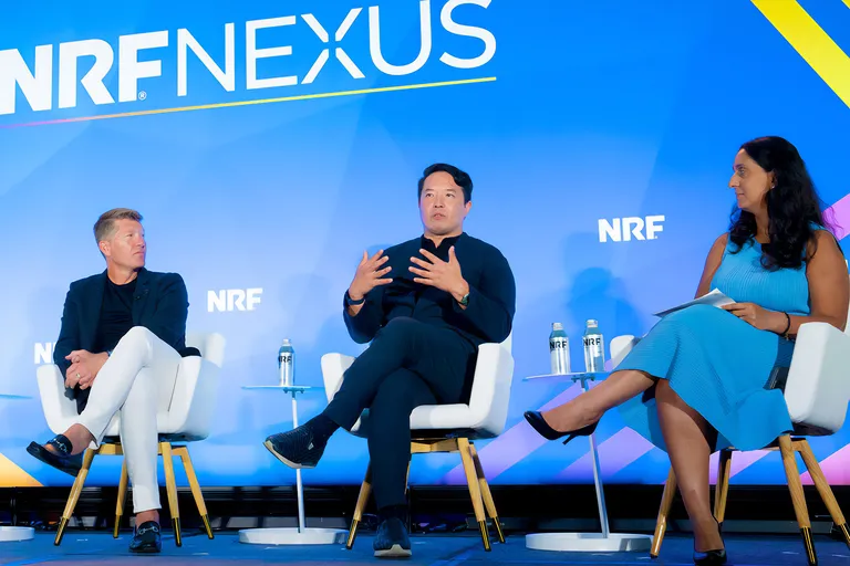 Speaker panel on stage at NRF Nexus