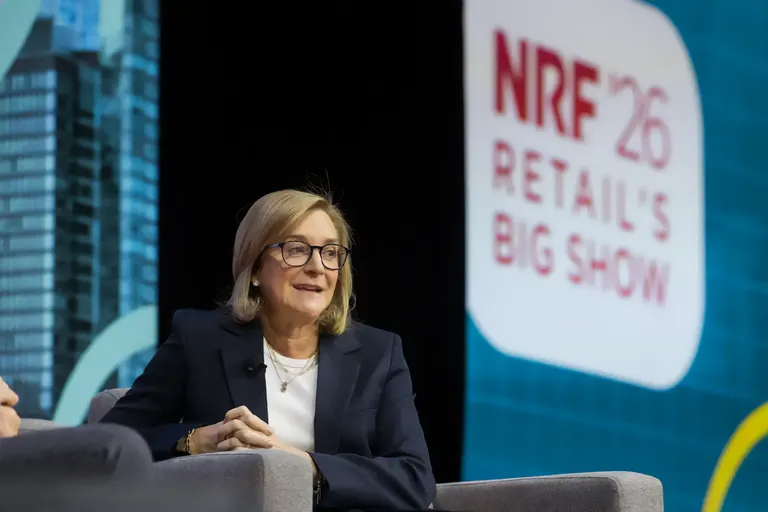 Fran Horowitz, CEO of Abercrombie & Fitch Co. and the NRF Visionary 2026 award recipient, speaks at NRF 2026 - Retail's Big Show