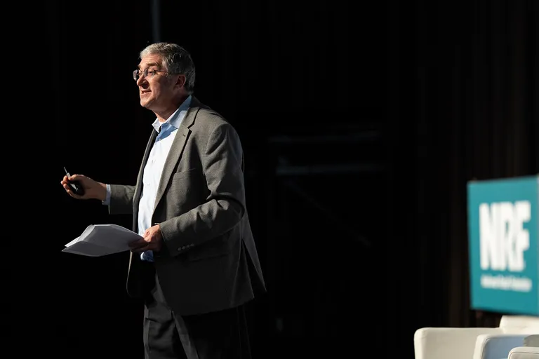 On stage at NRF Rev