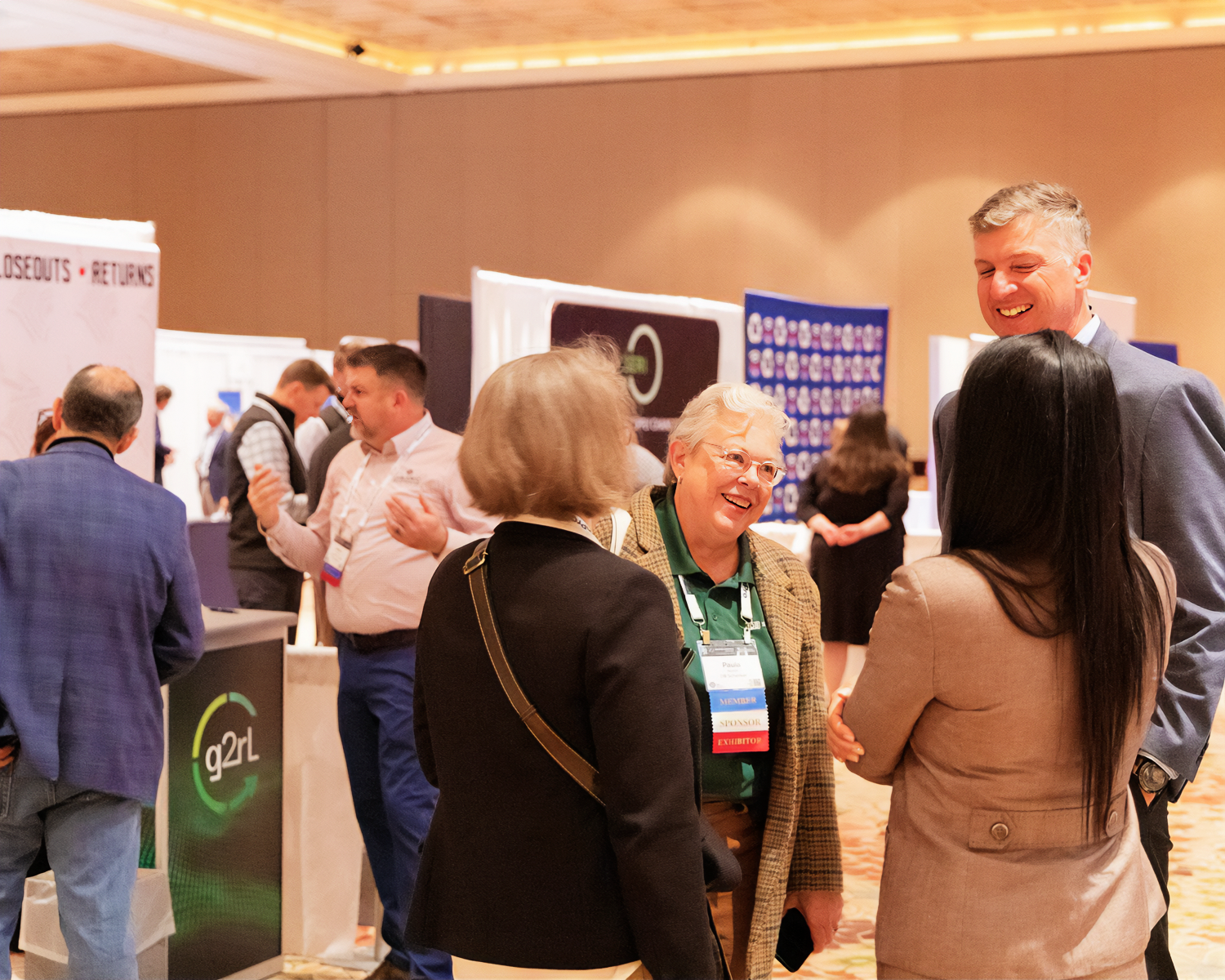 Attendees visiting the Expo at NRF Rev