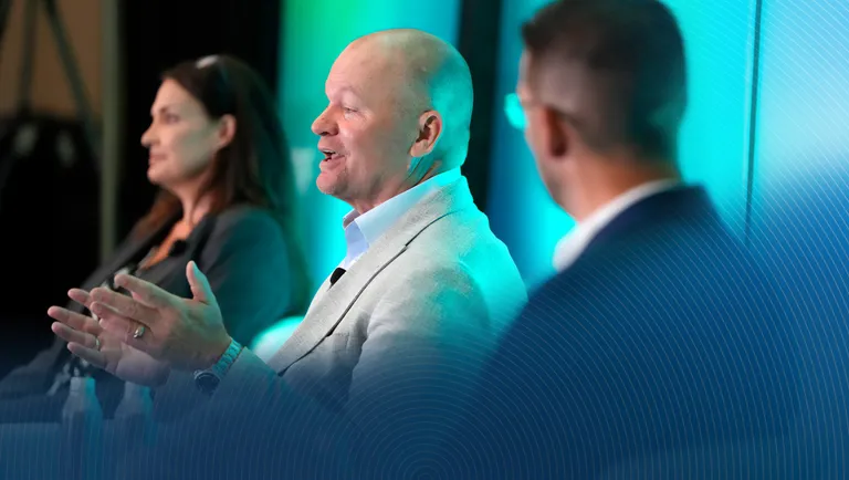 On stage at NRF PROTECT