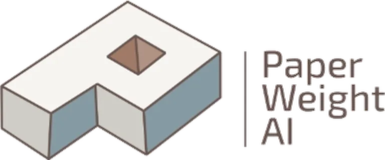 Paper Weight AI logo.