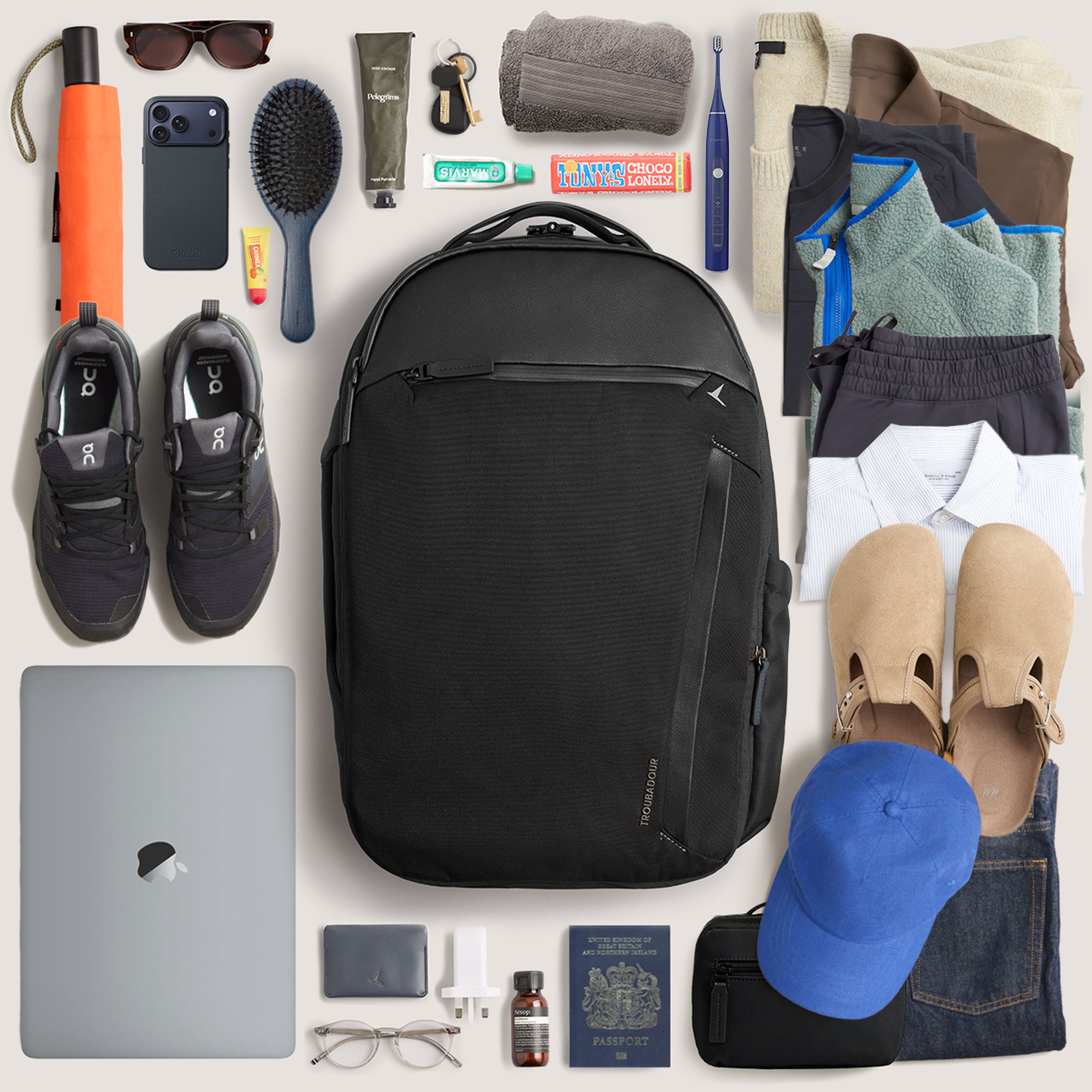 Apex Travel Backpack | Waterproof Fabric | Troubadour Goods | Rucksack