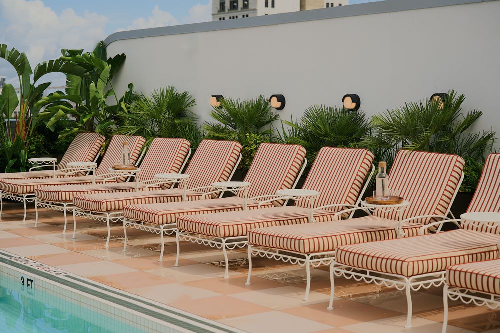 Municipal Grand Hotel, Savannah, GA. Rooftop Sun Club Bar and Pool at The Municipal Grand