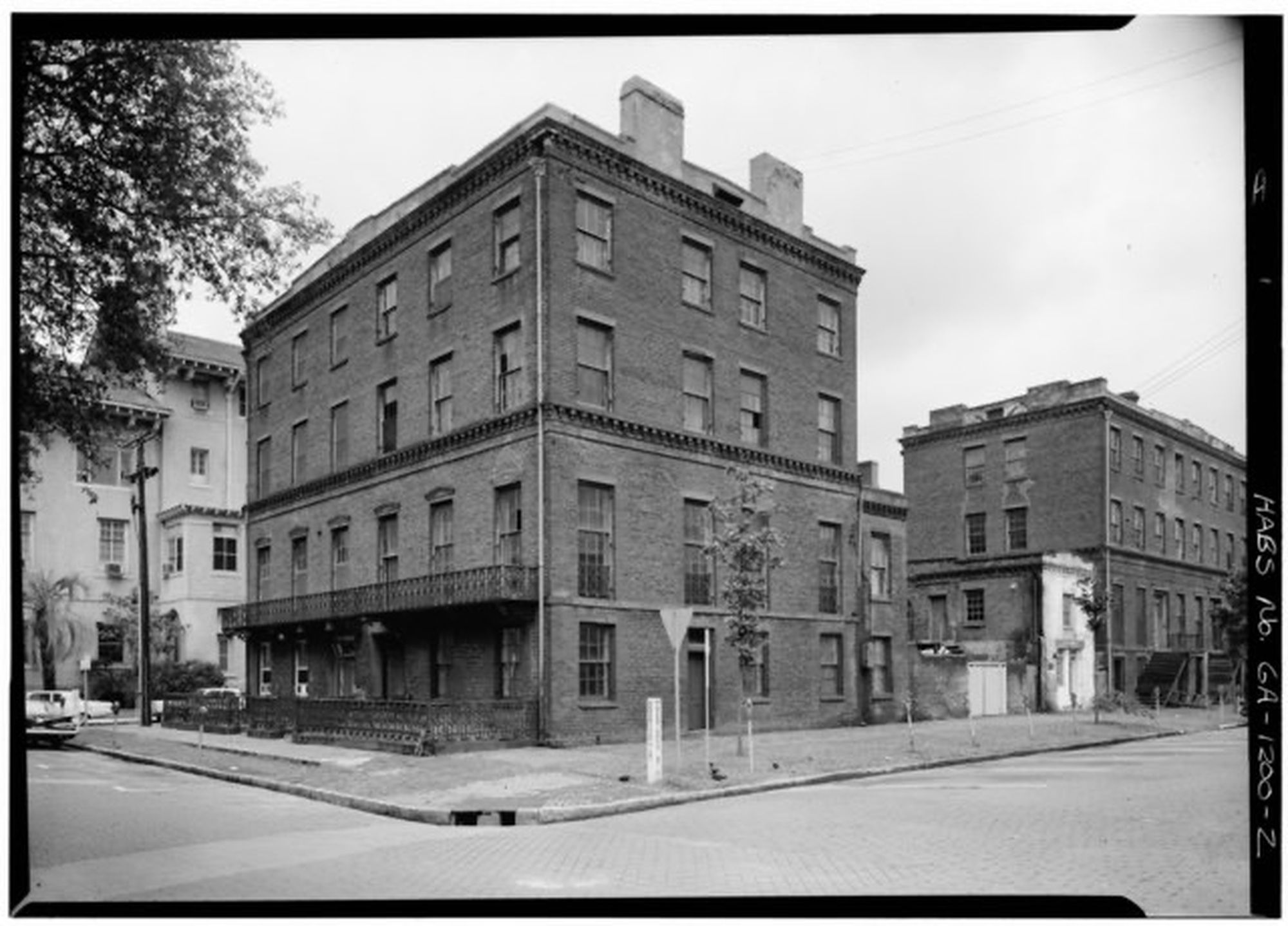 Municipal Grand Hotel, Savannah, GA. EAST FRONT AND NORTH SIDE - Mary Marshall Houses, 127-129 Abercorn Street, Savannah
