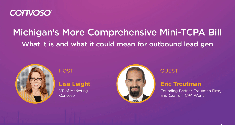 Michigan's MiniTCPA Bill What Is It & What's Next for Lead Gen? Convoso