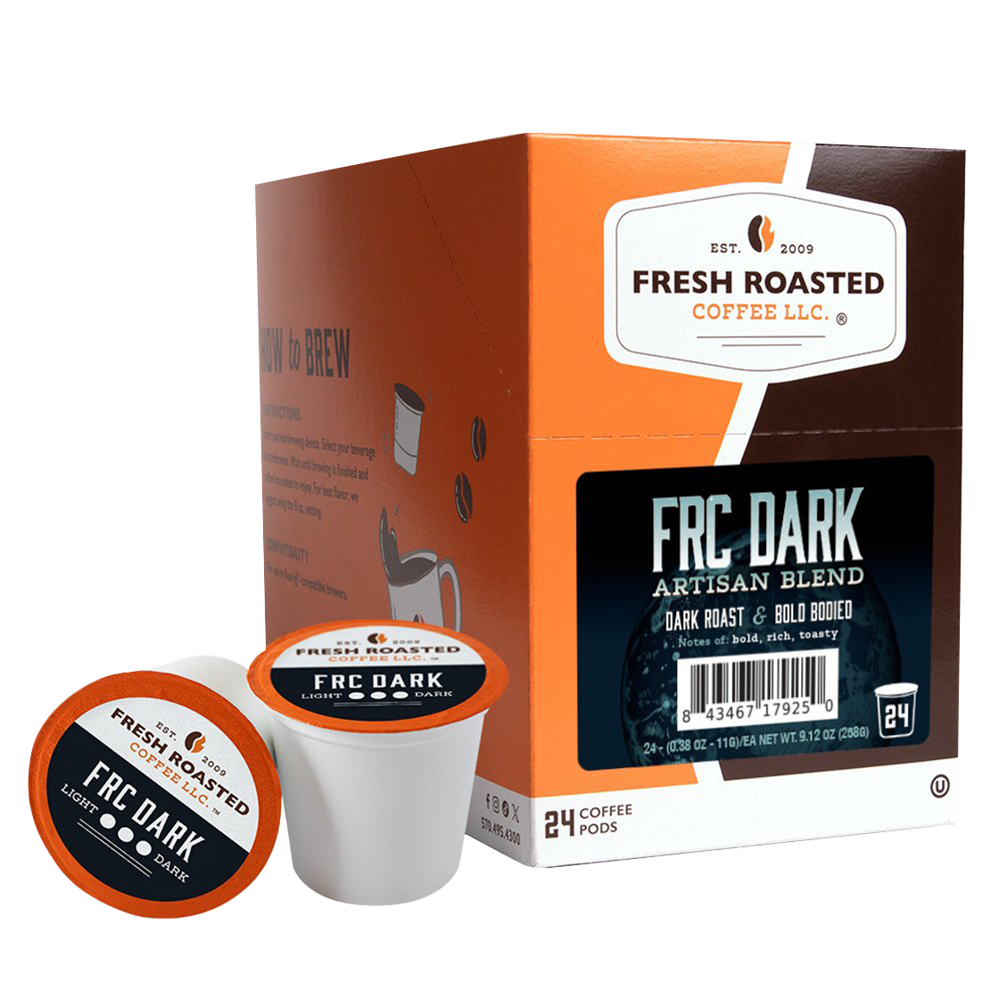 Fresh Roasted Coffee LLC. FRC Dark Roast Coffee