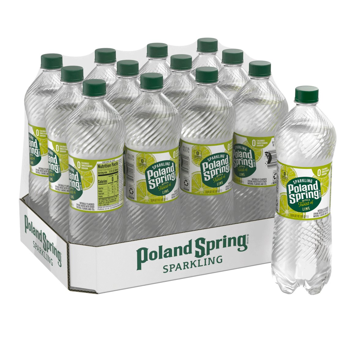 Poland Spring® Zesty Lime Sparkling Water