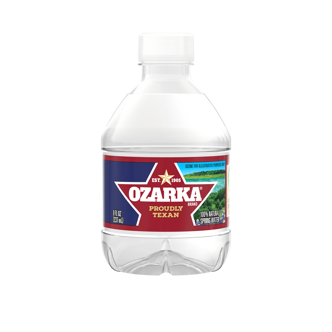 Ozarka® Natural Spring Water .5 Pint (8 oz.) - Bottle - Case of 12
