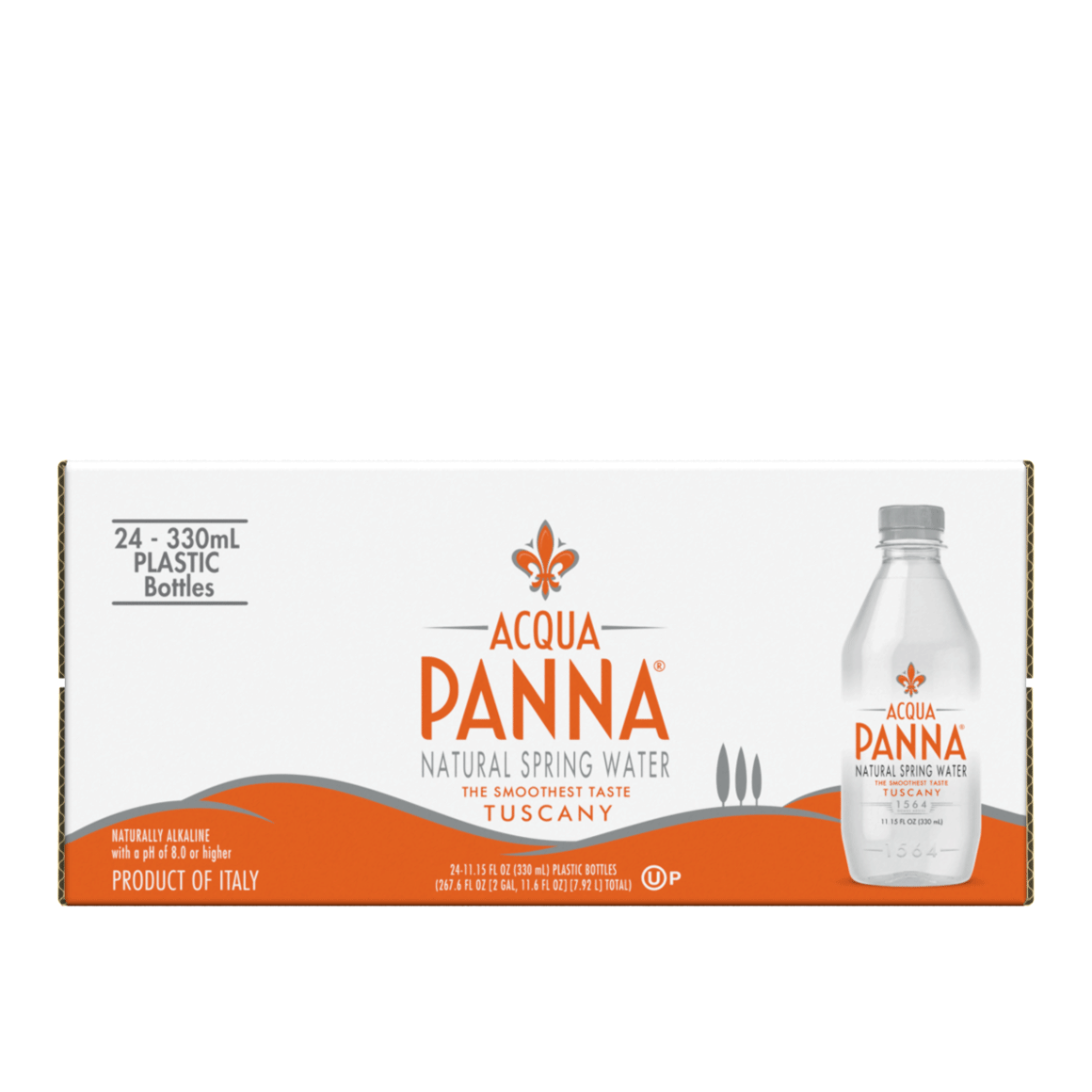 Acqua Panna® Natural Spring Water - Plastic, 330 ml (11.15 oz.) - Bottle - Case of 24
