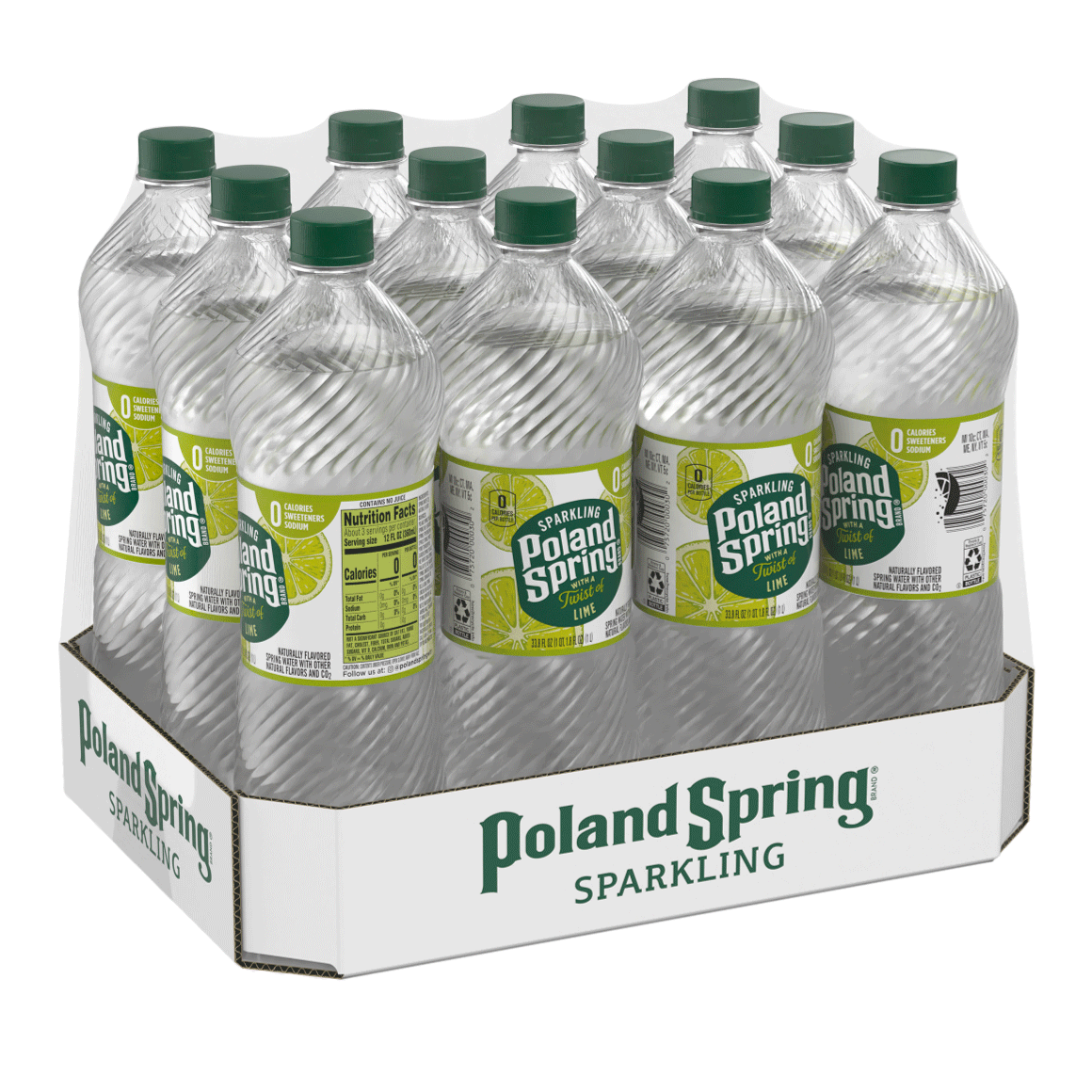 Poland Spring® Zesty Lime Sparkling Water
