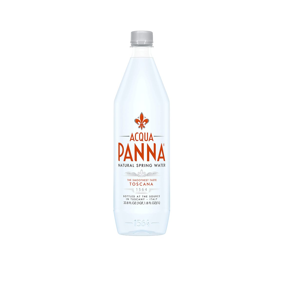 Acqua Panna® Natural Spring Water - Plastic, 1 Liter (33.8 oz.) - Bottle - Case of 12