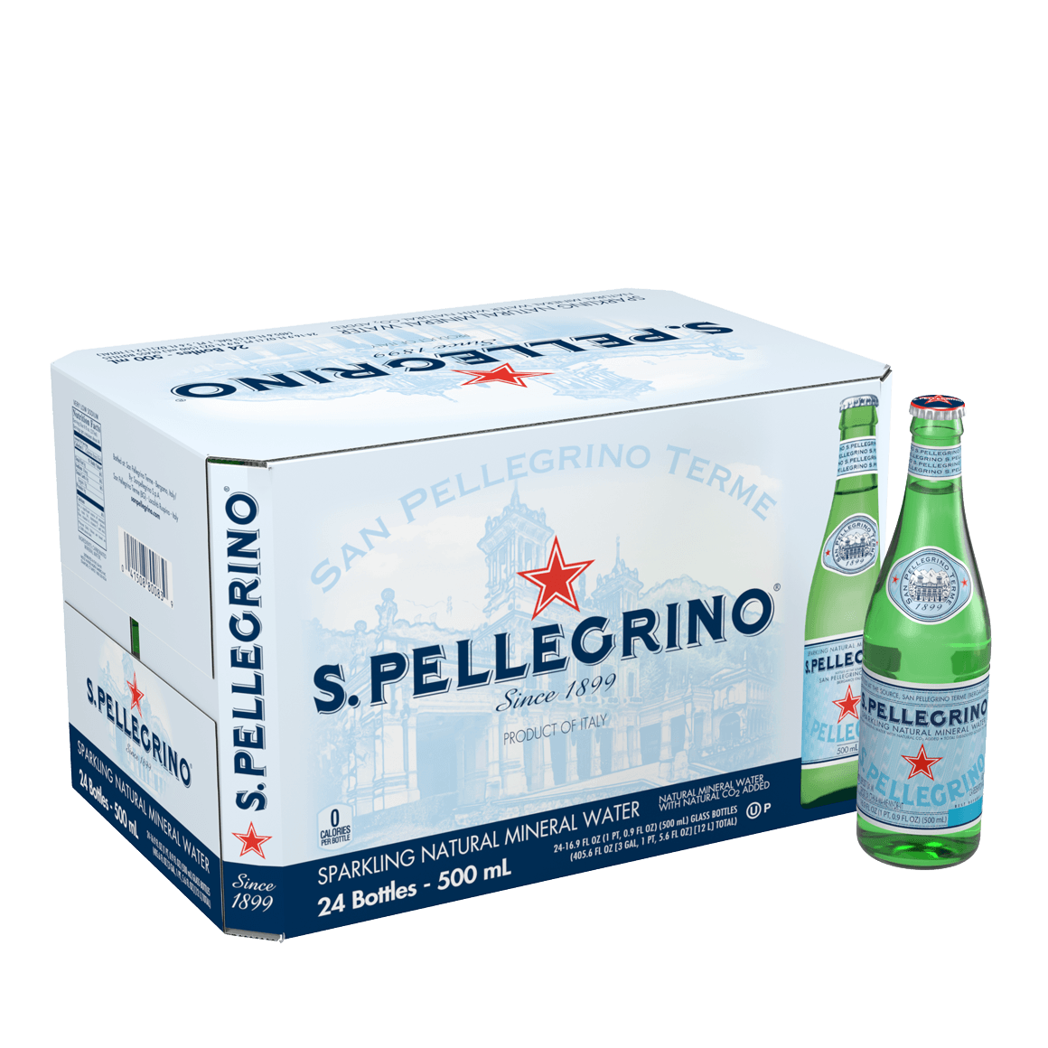 S.Pellegrino® Sparkling Natural Mineral Water - Glass (24 pack)