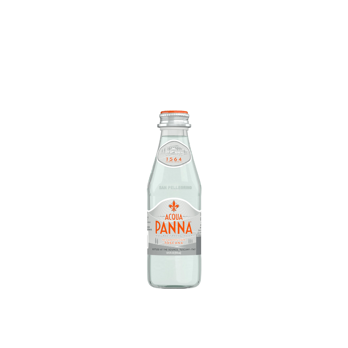 Acqua Panna® Natural Spring Water - Glass, 250 ml (8.4 oz.) - Bottle - Case of 24