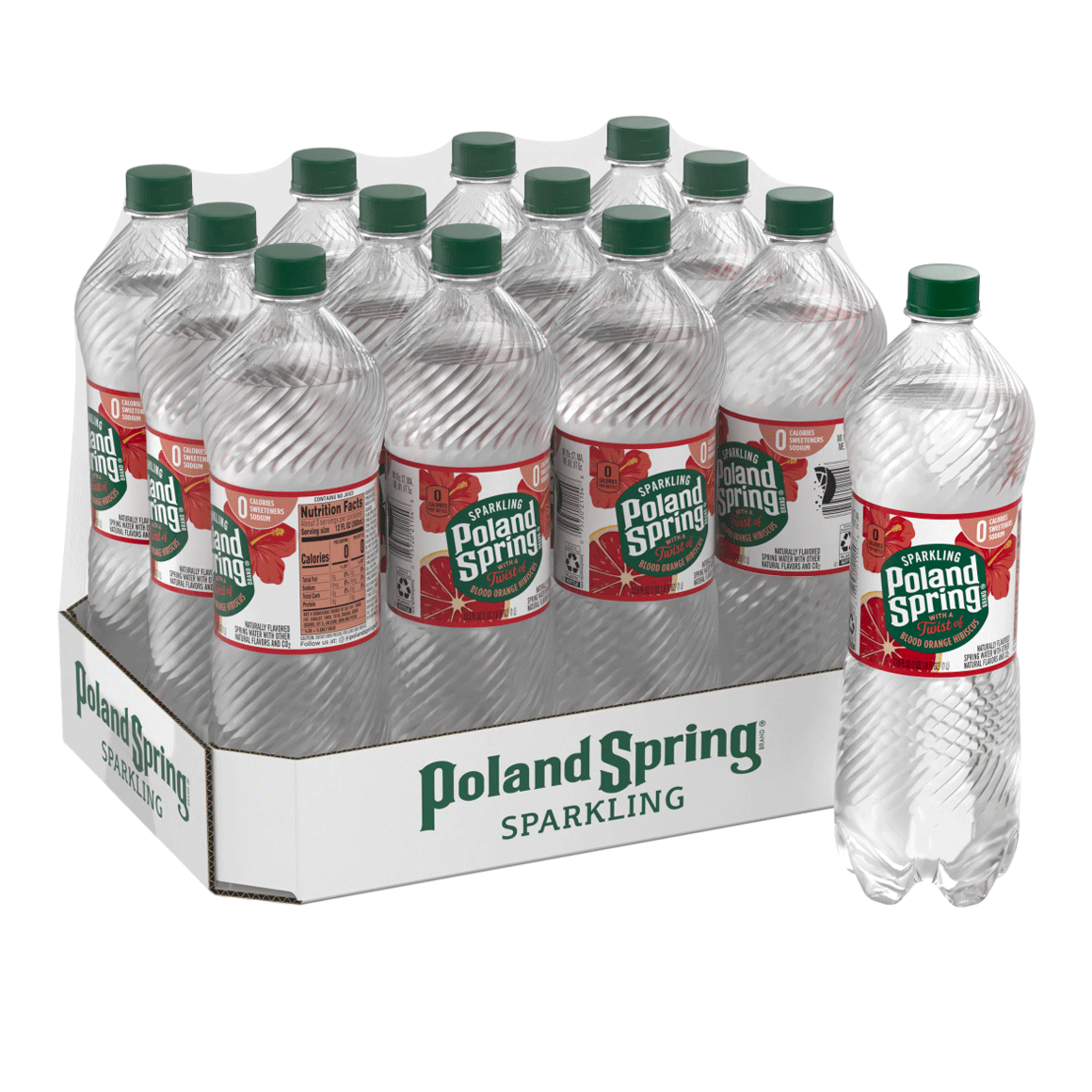 Poland Spring® Blood Orange Hibiscus Sparkling Water