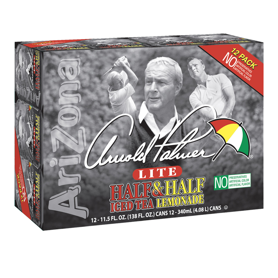AriZona® Arnold Palmer Half Iced Tea & Half Lemonade "Lite" 11.5 Fl Oz Standard Can (12 Pack)