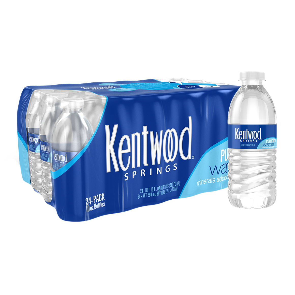 Kentwood Springs® Purified Water 10 oz. Bottle (24 Pack)