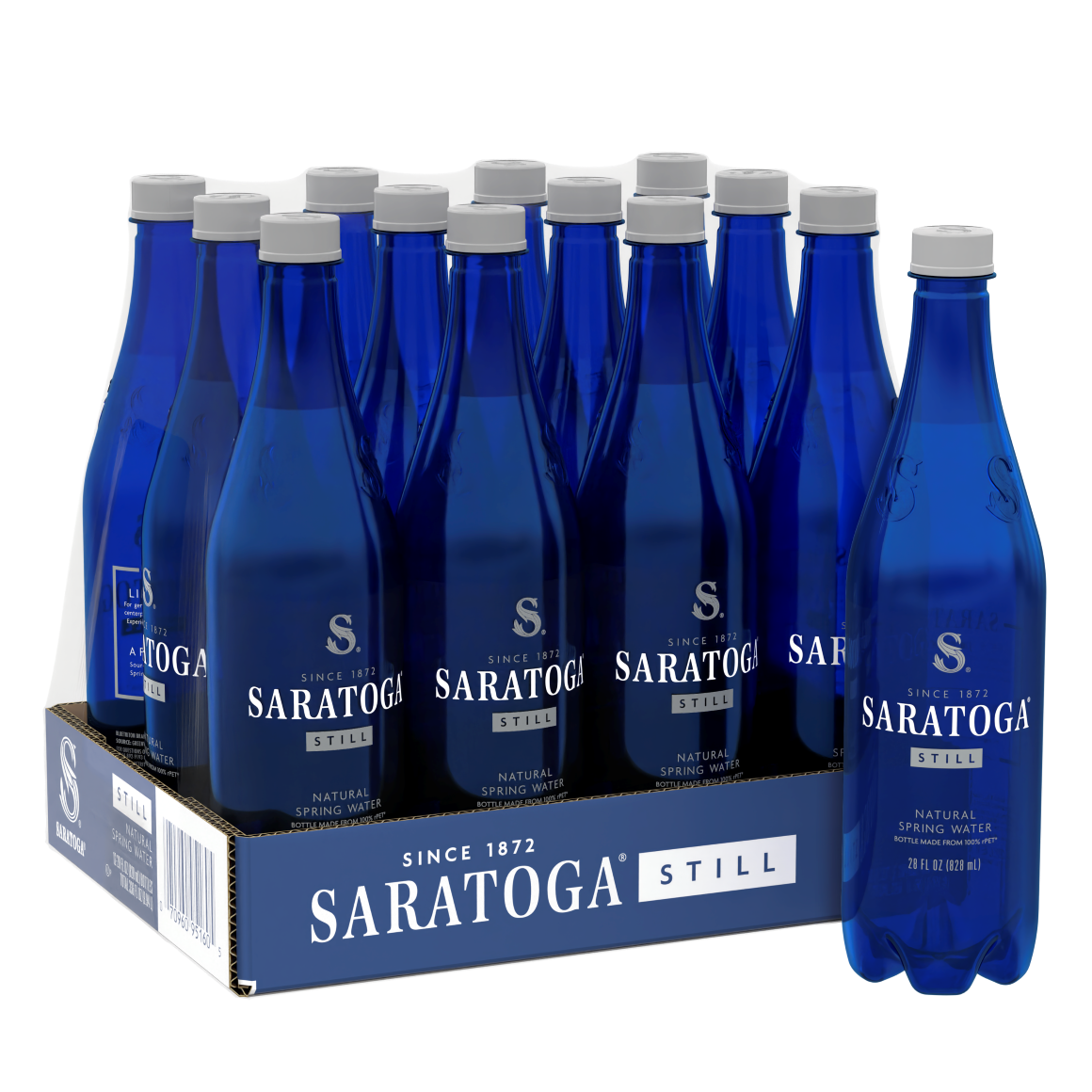 Saratoga® Spring Water 28 Fl Oz Plastic Bottle (12 Pack)