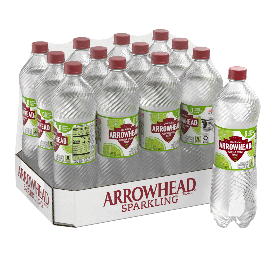 Arrowhead® Brand Sparkling Mountain Spring Water - Zesty Lime
