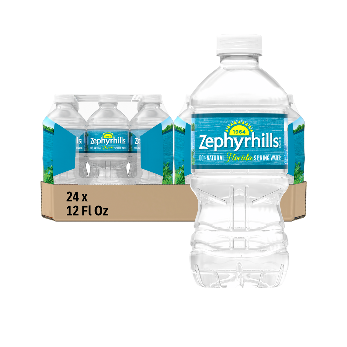 Zephyrhills® Florida Spring Water - 12 oz. - Bottle - Case of 24
