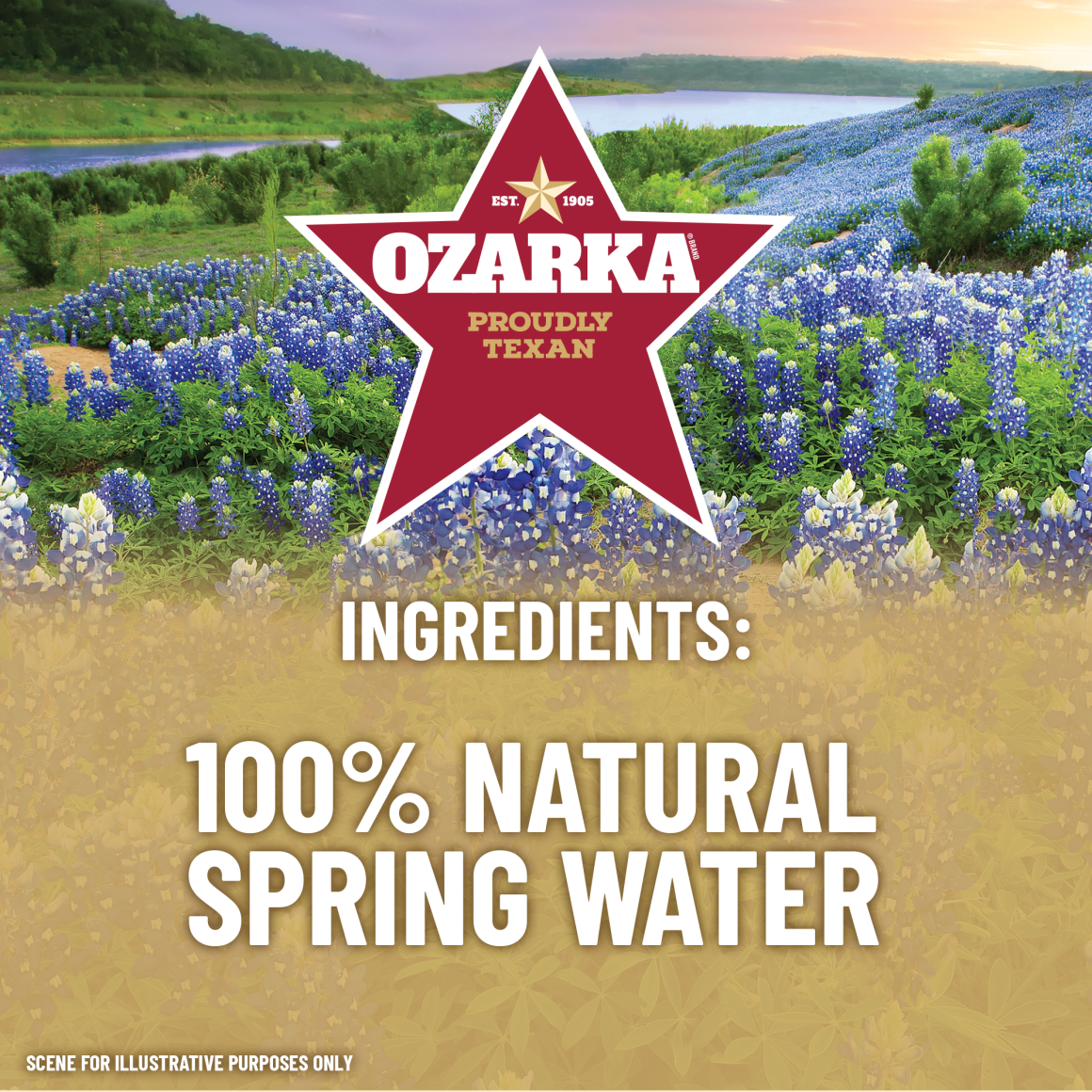 Ozarka® 100% Natural Spring Water, 16.9 oz. Packs of 24, Pallet of 78 Cases