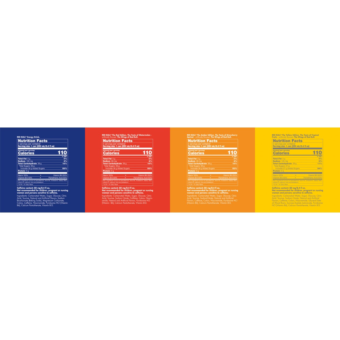 Red Bull Energy Drink Variety Pack 8.4 FL Oz Aluminum Cans (24 Pack)