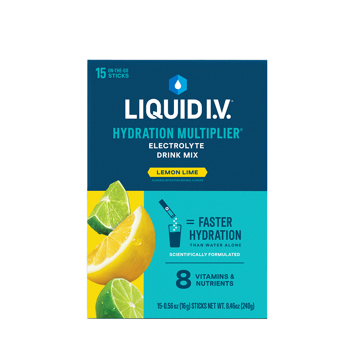 Liquid Iv Lemon Lime Packet 15 Ct