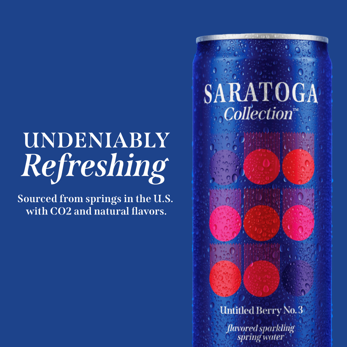 Saratoga Collection™ Untitled Berry No. 3 Flavored Sparkling Spring Water 4-6 Packs of 12 fl oz Cans