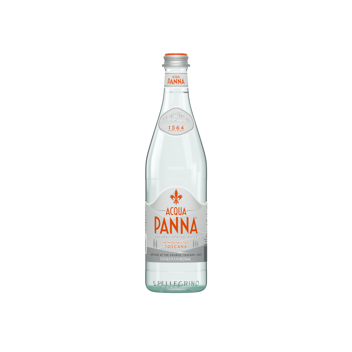 Acqua Panna® Natural Spring Water - Glass, 750 ml (25.3 oz.) - Bottle - Case of 12