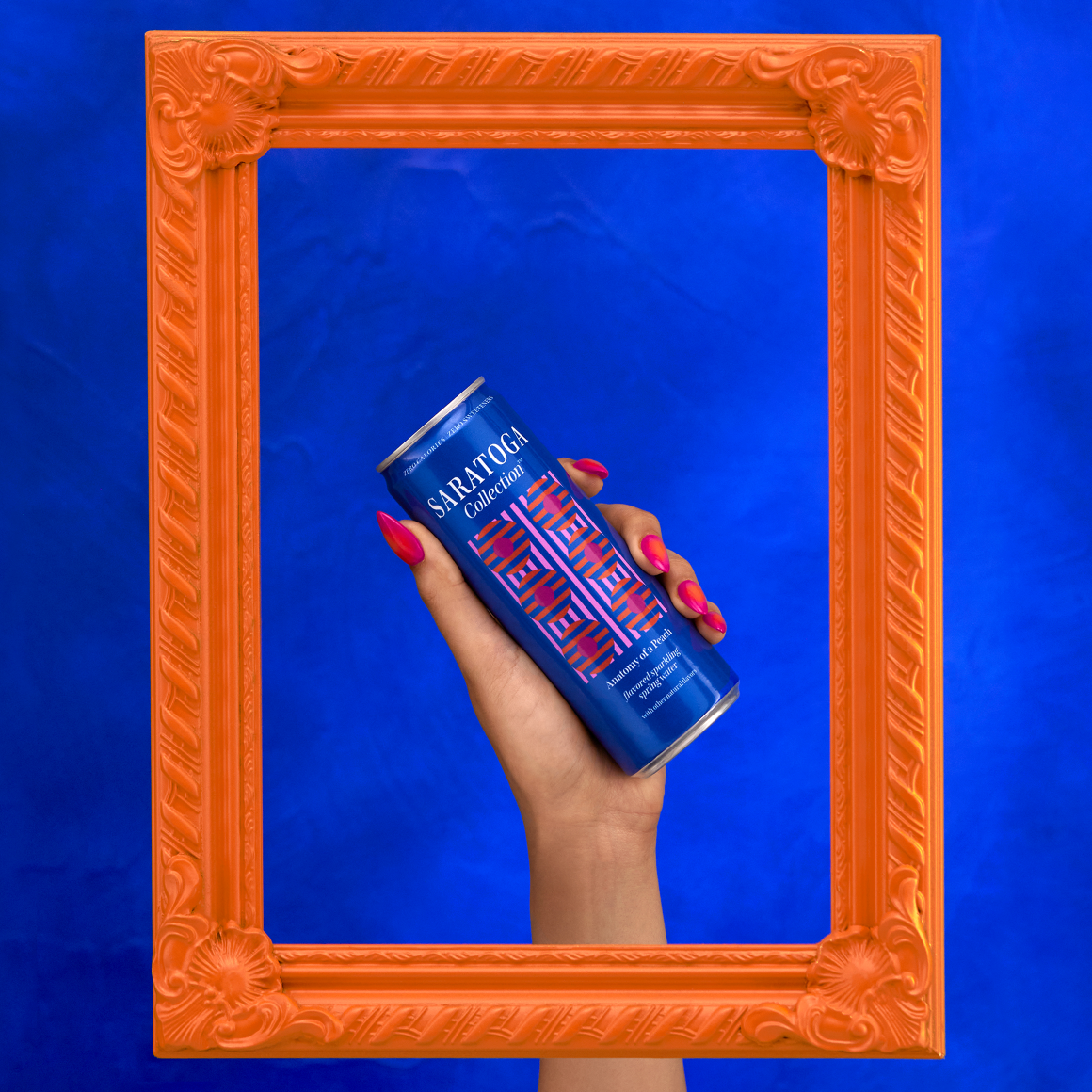 Saratoga Collection™ Anatomy of a Peach Flavored Sparkling Spring Water 4-6 Packs of 12 fl oz Cans