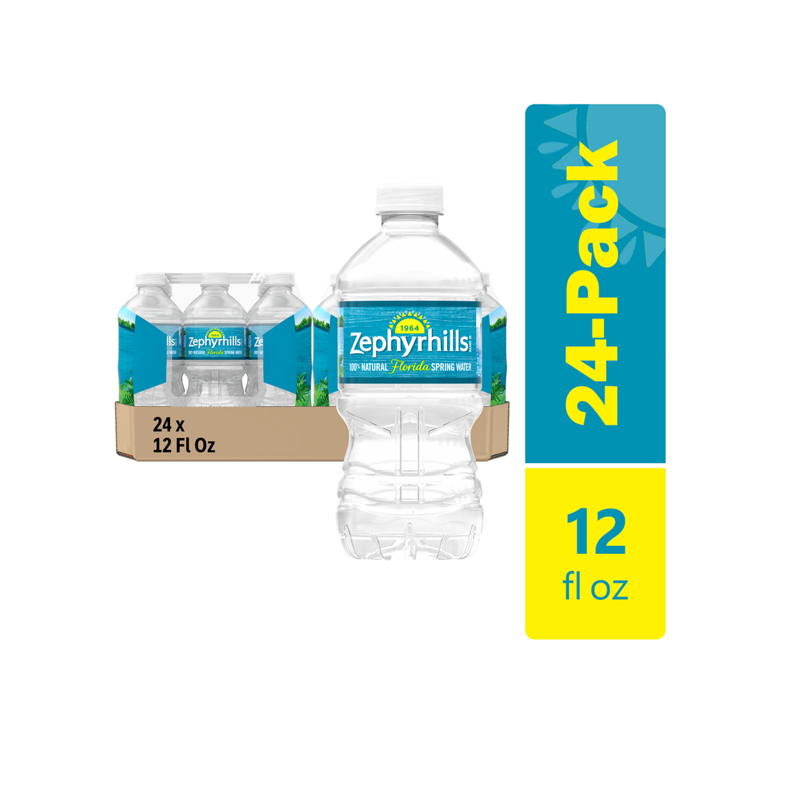 Zephyrhills® Florida Spring Water - 12 oz. - Bottle - Case of 24