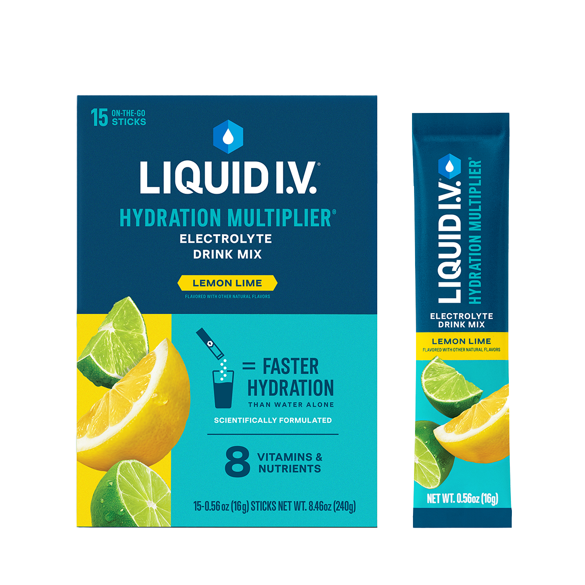 Liquid Iv Lemon Lime Packet 15 Ct