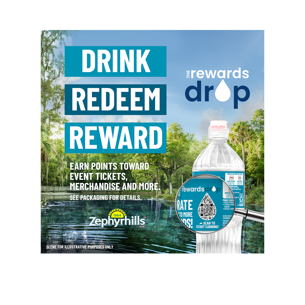 Zephyrhills® Florida Spring Water - 12 oz. - Bottle - Case of 24