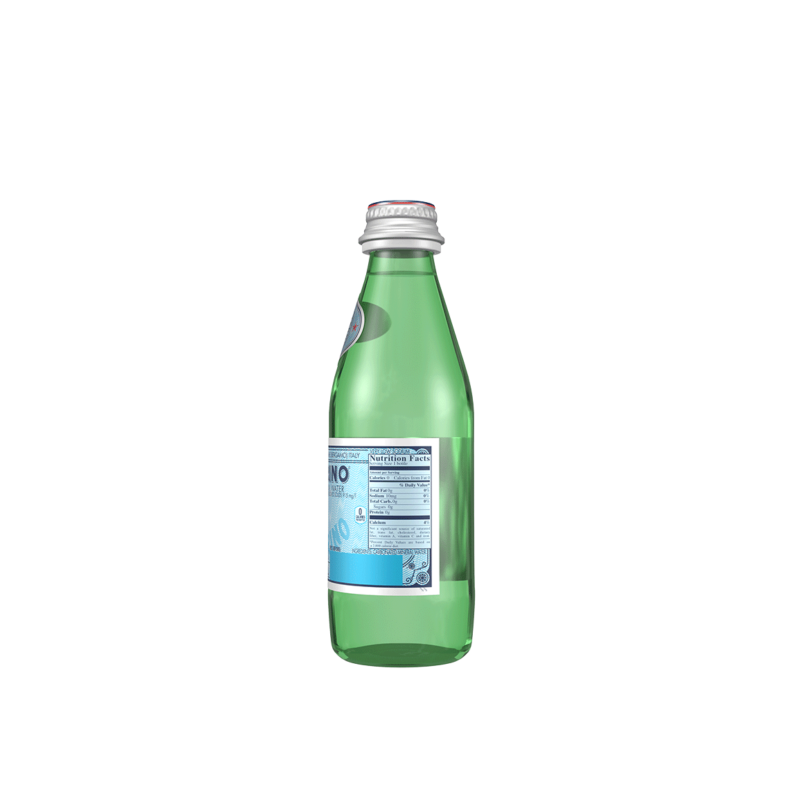 S.Pellegrino® Sparkling Natural Mineral Water - Glass - 250 ml (8.4 oz.) - Bottle - Case of 24