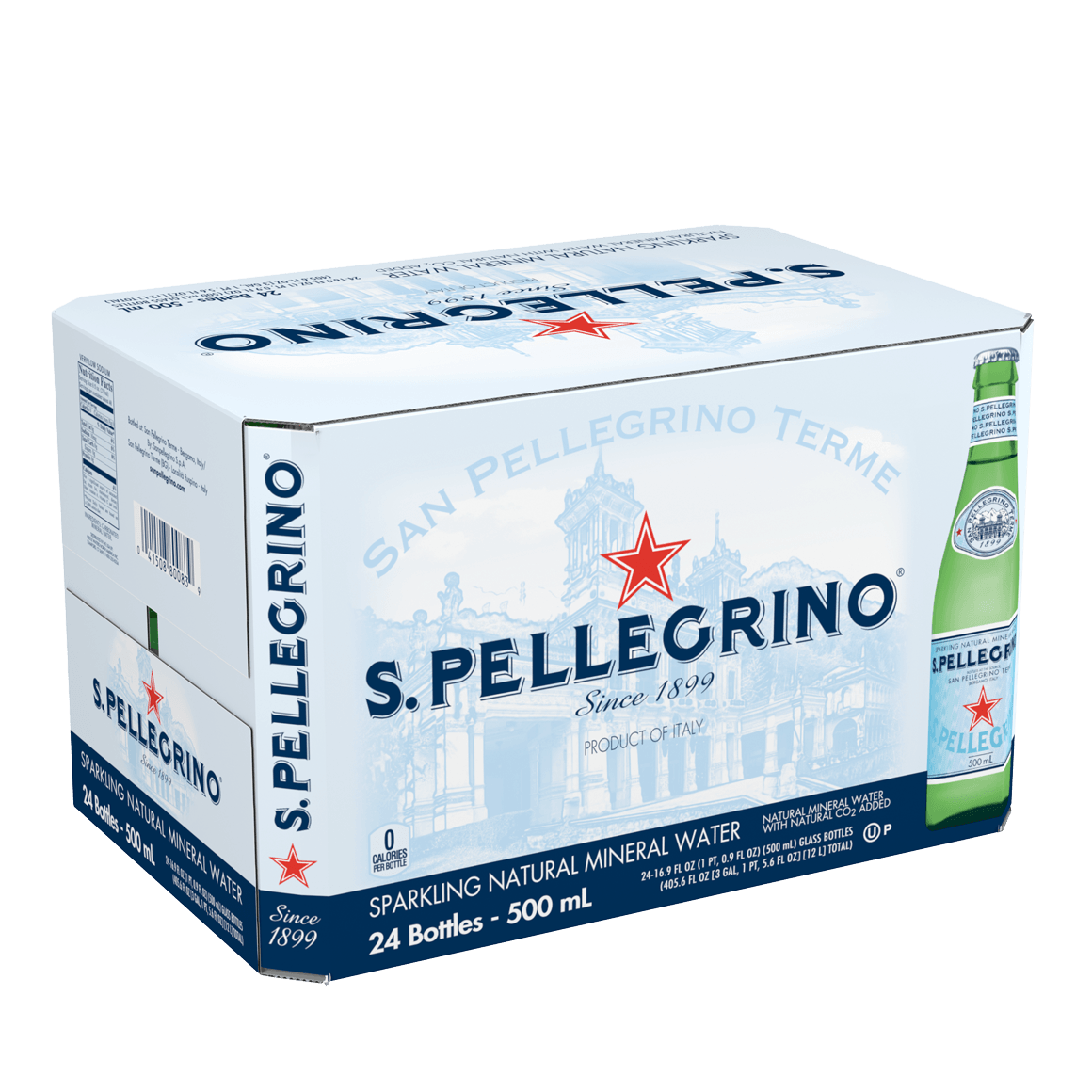 S.Pellegrino® Sparkling Natural Mineral Water - Glass (24 pack)