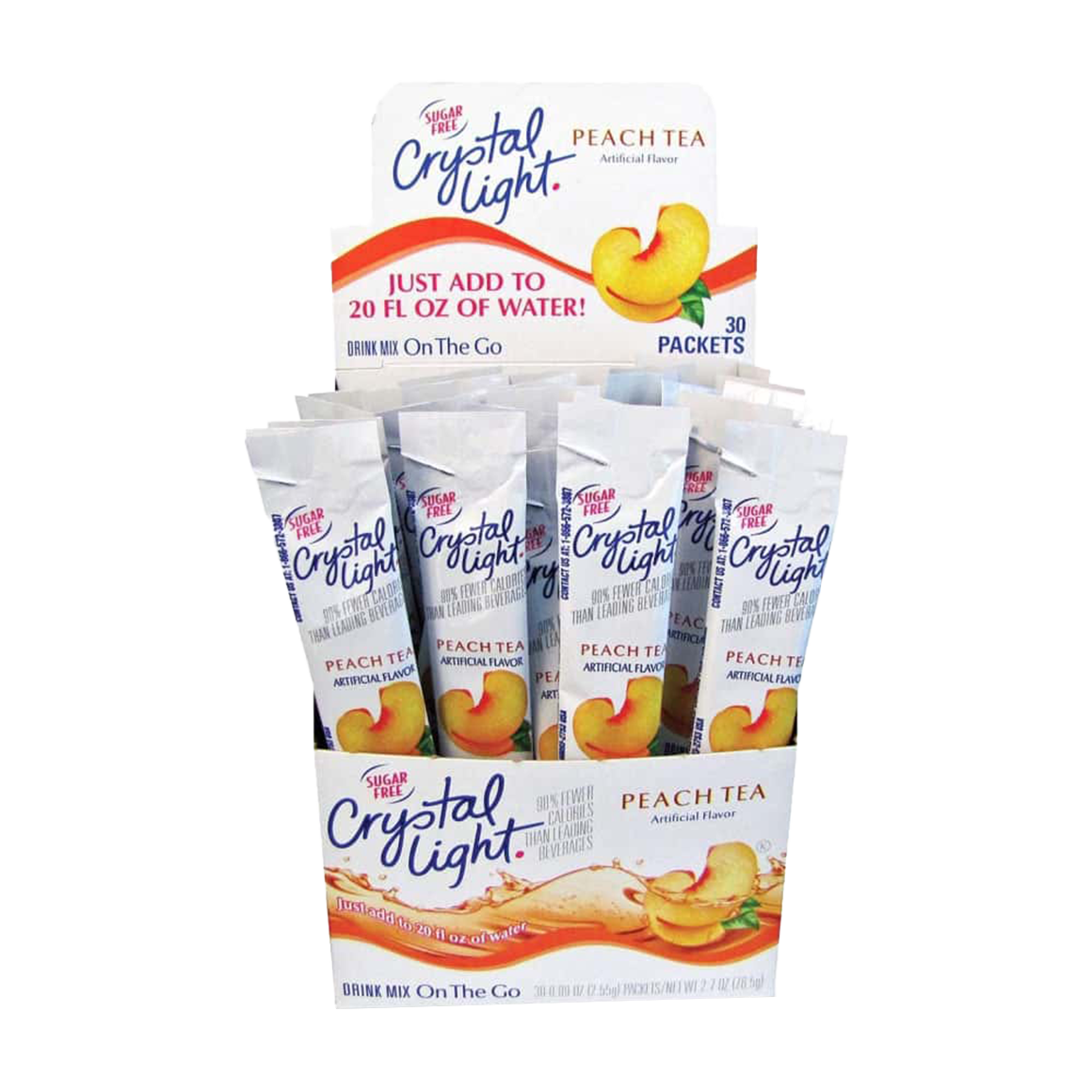 Crystal Light Peach Tea On The Go 30 Count