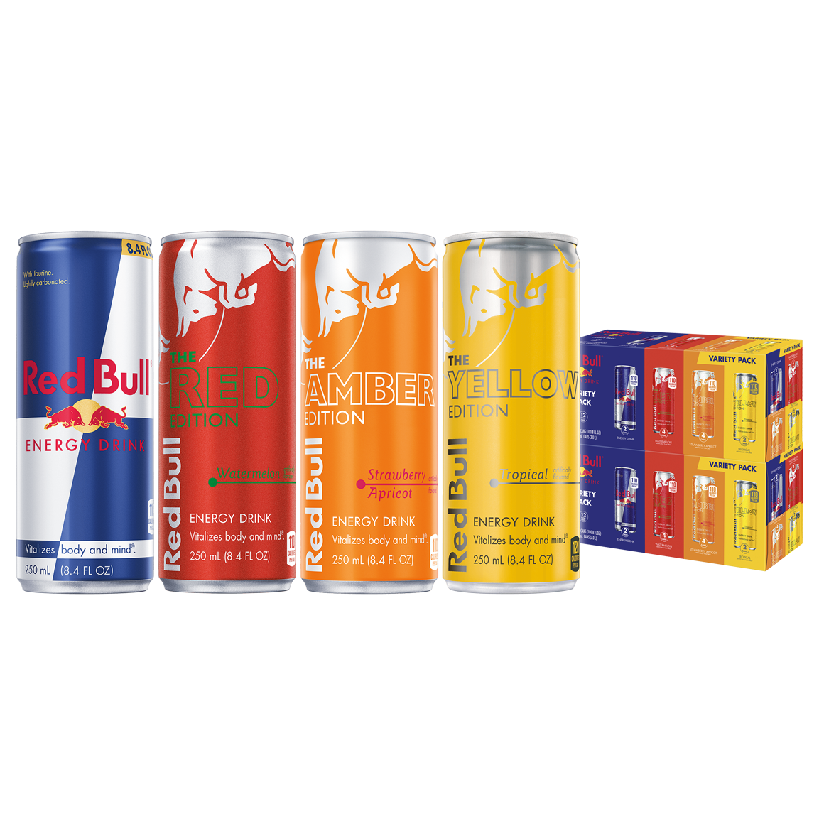 Red Bull Energy Drink Variety Pack 8.4 FL Oz Aluminum Cans (24 Pack)