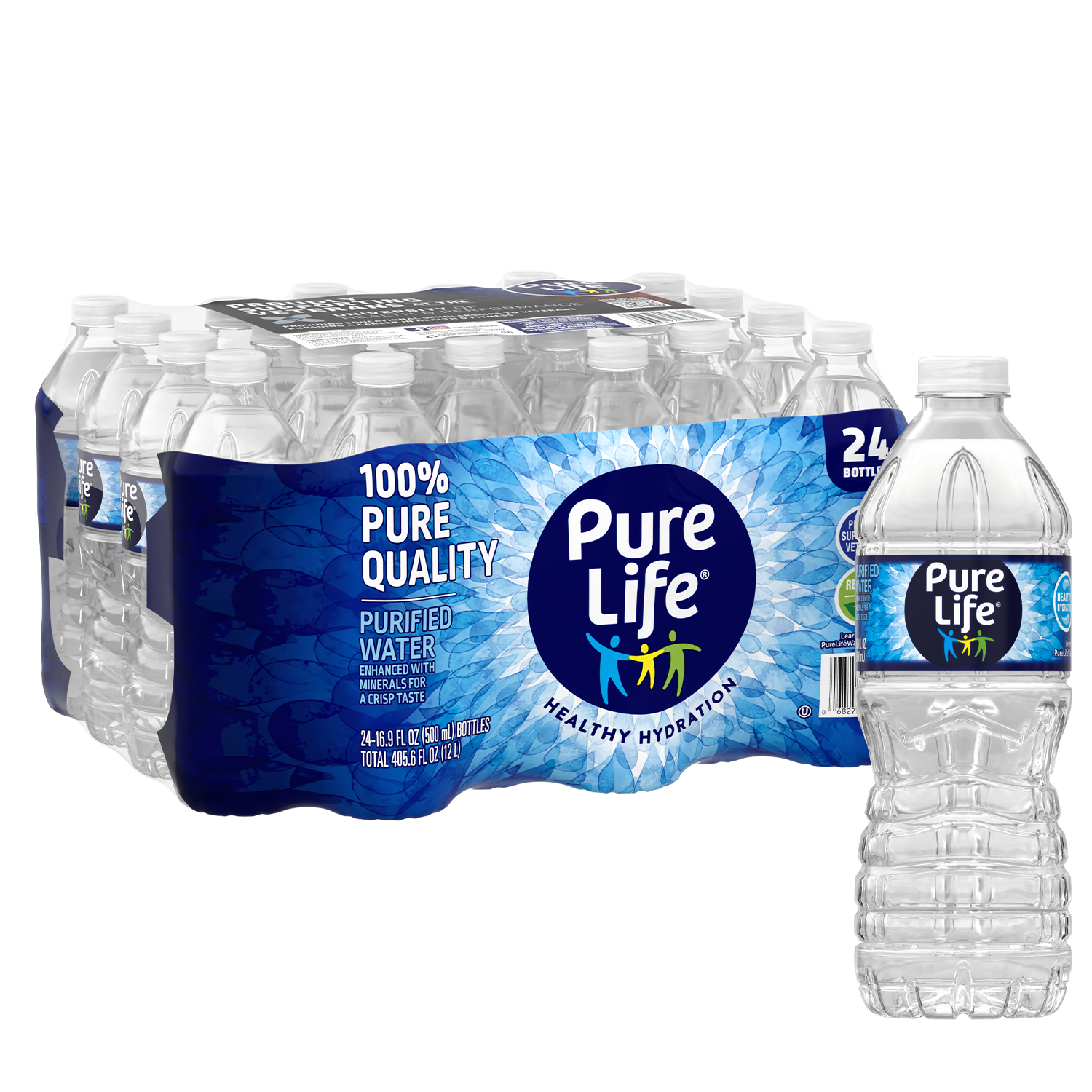Pure Life® Purified Water, 16.9 oz. Packs of 24, Pallet of 78 Cases