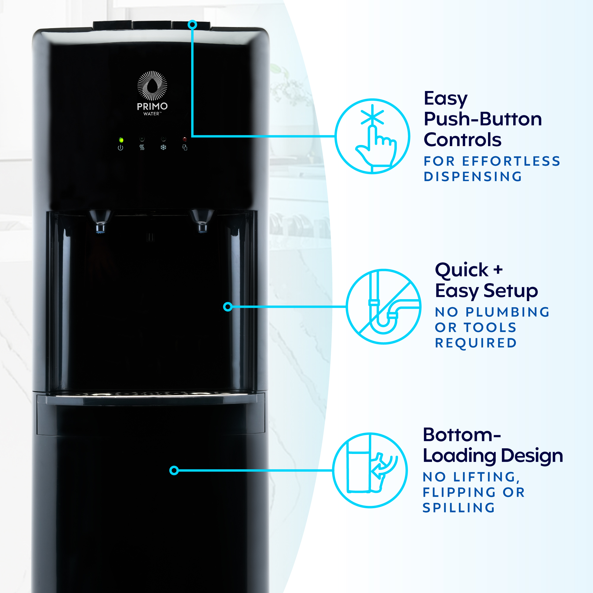 Rental Bottom Load Hot & Cold Dispenser