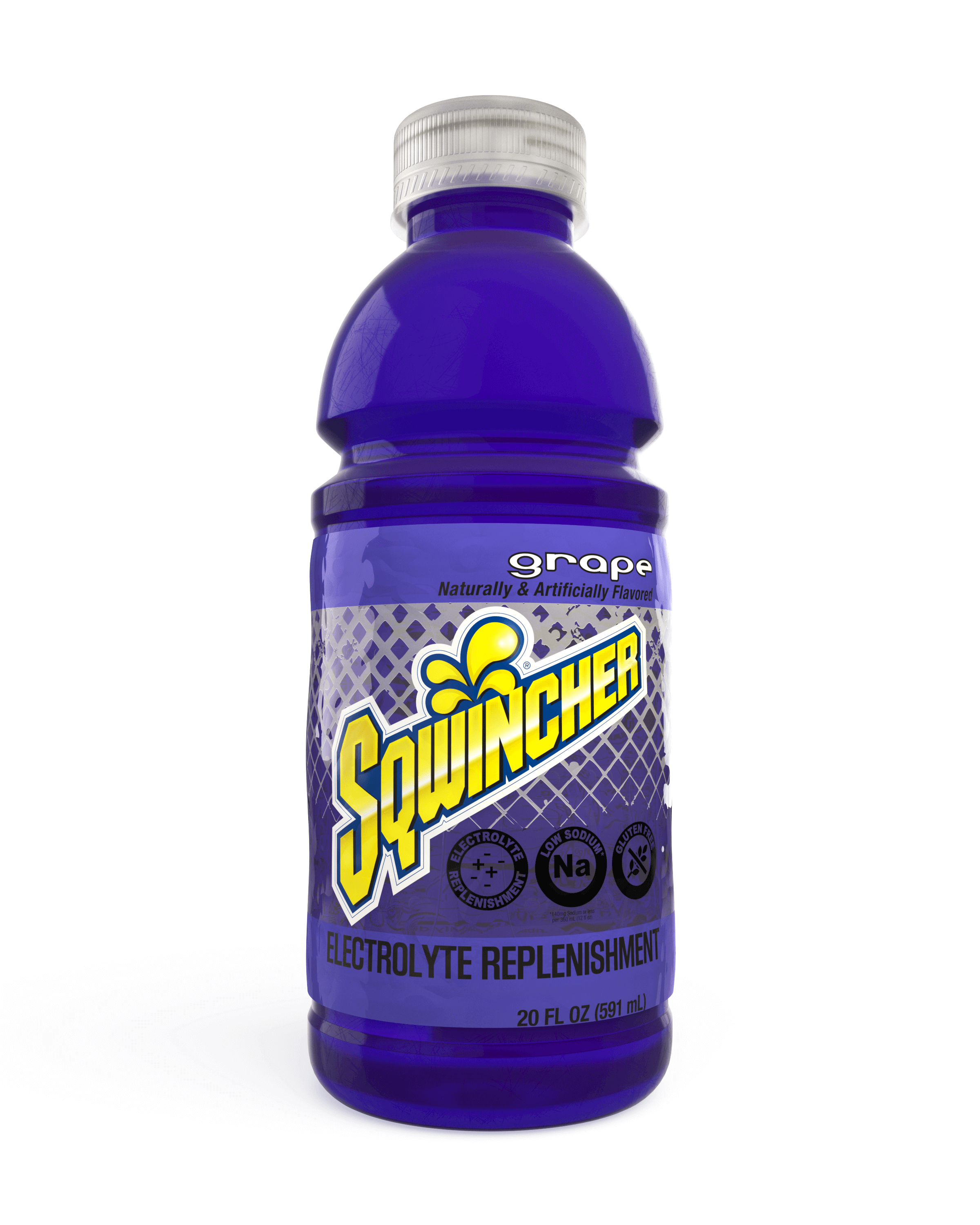 Sqwincher®, Grape, 20oz, Wide mouth, Pack of 24