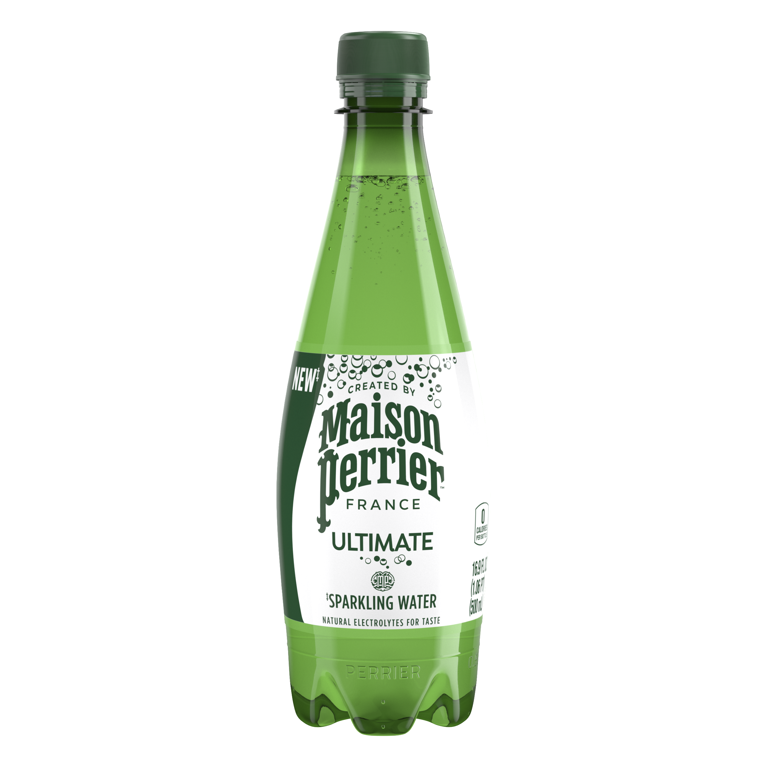 Maison Perrier Ultimate Unflavored Sparkling Water 0.5 Liter Plastic Bottles (24 Pack)